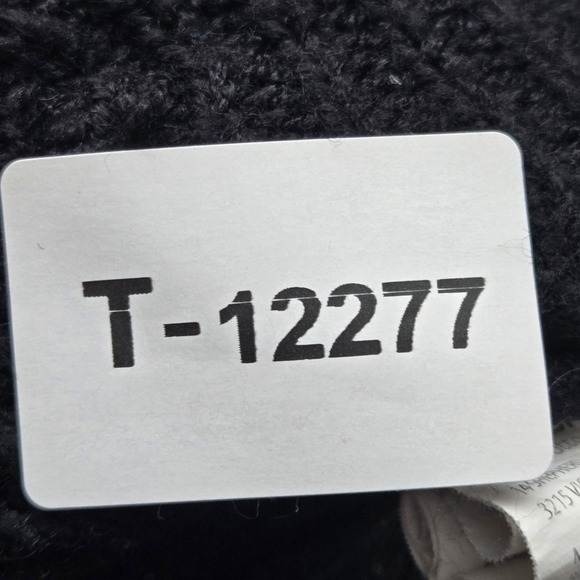 Cotton On Men Beanie ONE SIZE Black Knit Foldover Acrylic - Picture 2 of 8